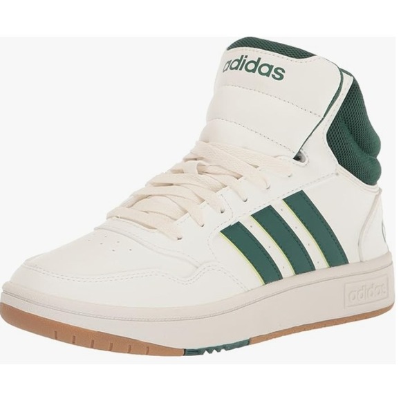 Adidas Hoops 3.0 Mid Mens White Green Basketball Style Shoes size 11 - Picture 3 of 7